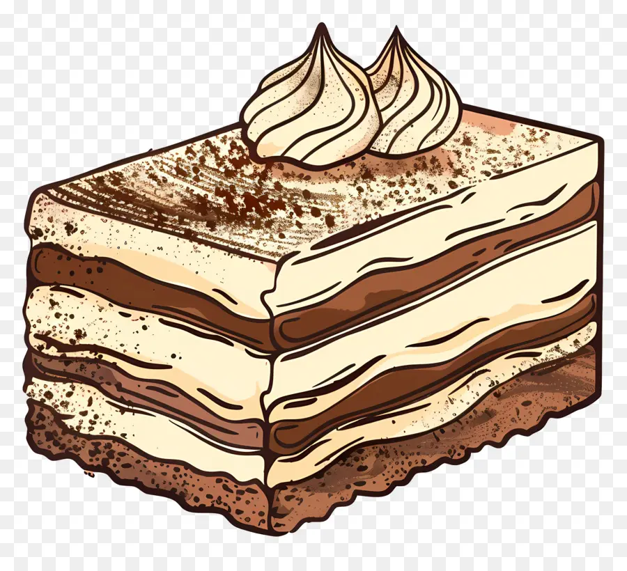 Pastel De Tiramisú，Pastel De Chocolate PNG