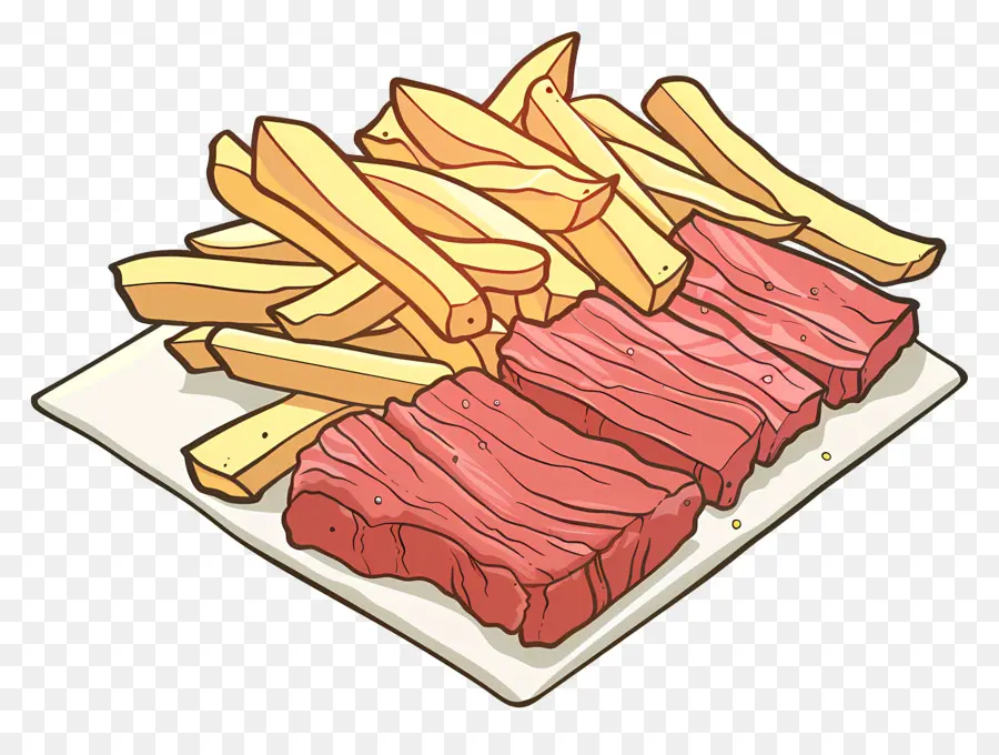 Patatas Fritas，Bistec Y Papas Fritas PNG