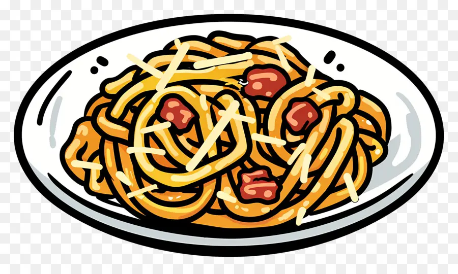 Espaguetis A La Carbonara，Espaguetis PNG