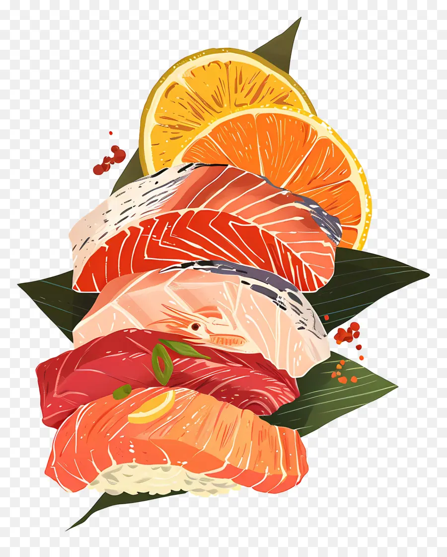 Sashimi，Salmón PNG