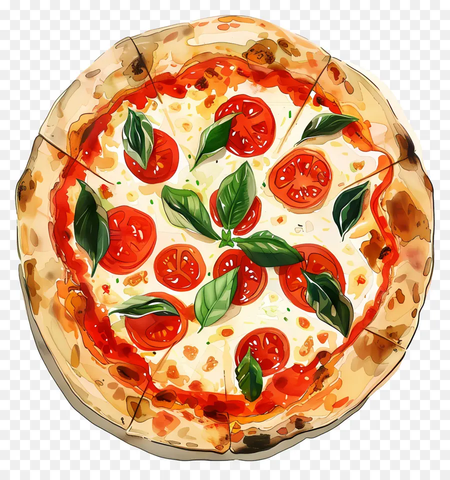 La Pizza Margherita，Pizza PNG