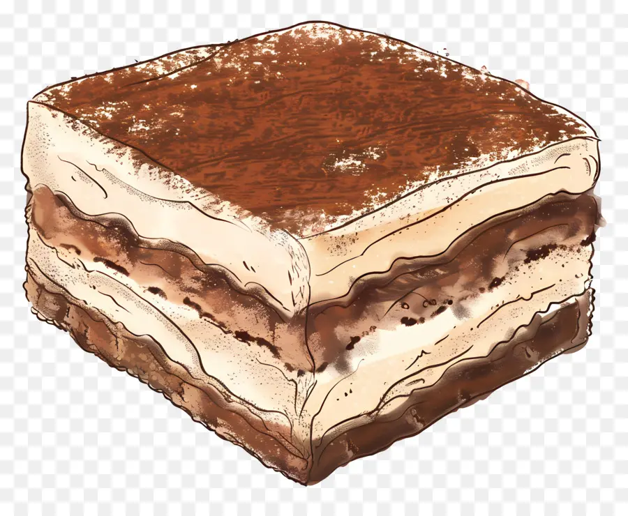 Tiramisú，Pastel PNG