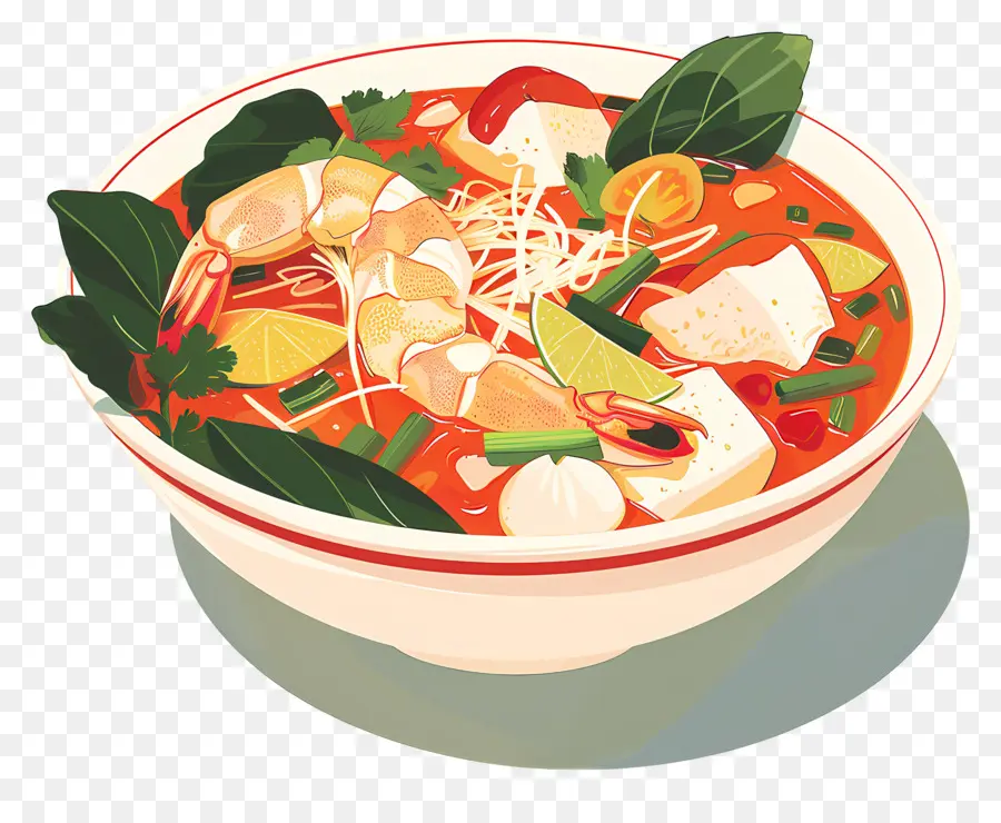 Tom Yum Goong，Sopa De Fideos PNG