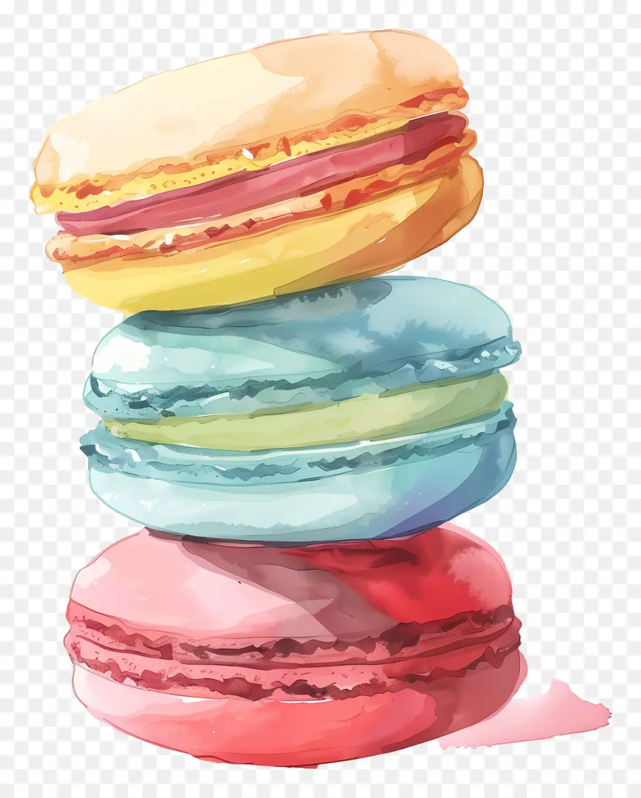 Macarons，Colorido PNG