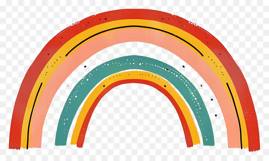 Arco Iris，Colorido PNG