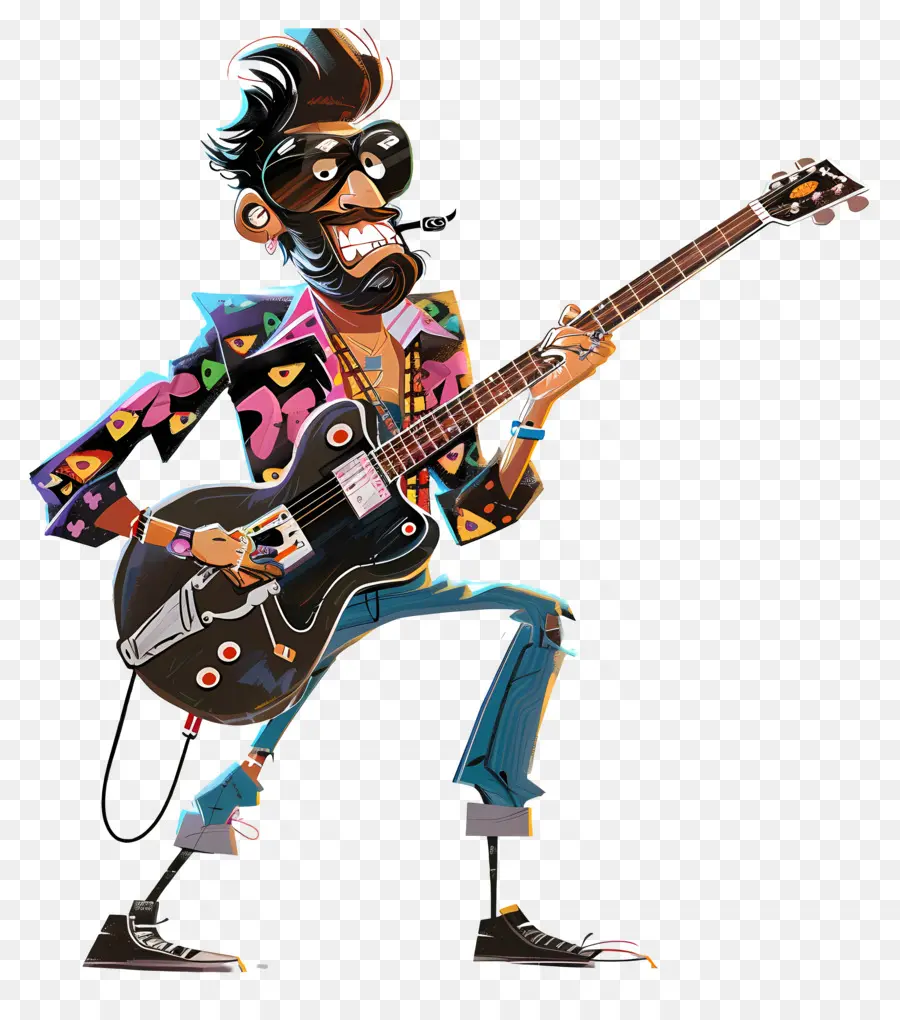 Rock N Roll，Guitarrista PNG