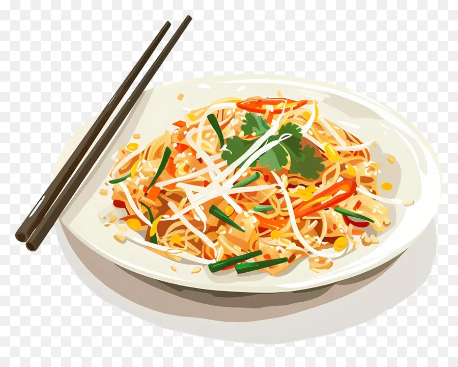 Pad Thai，Fideos PNG