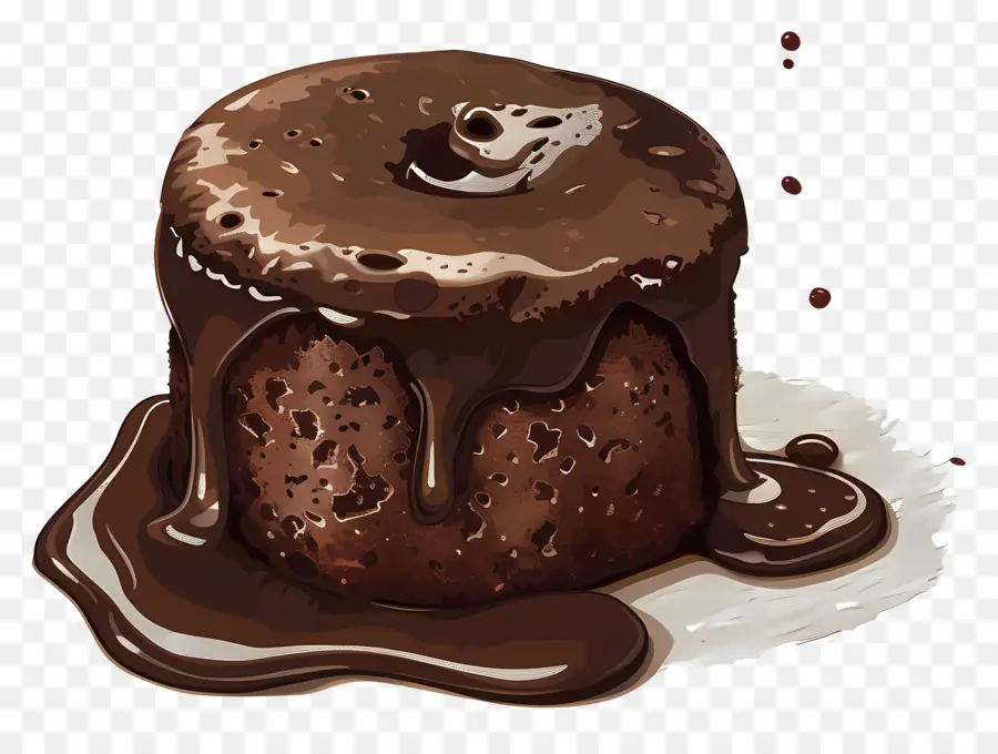 Pastel De Lava De Chocolate，Chocolate Pastel De Chocolate PNG