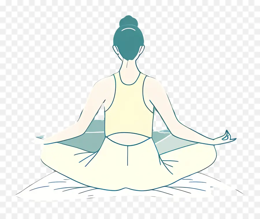 Meditando，Yoga PNG