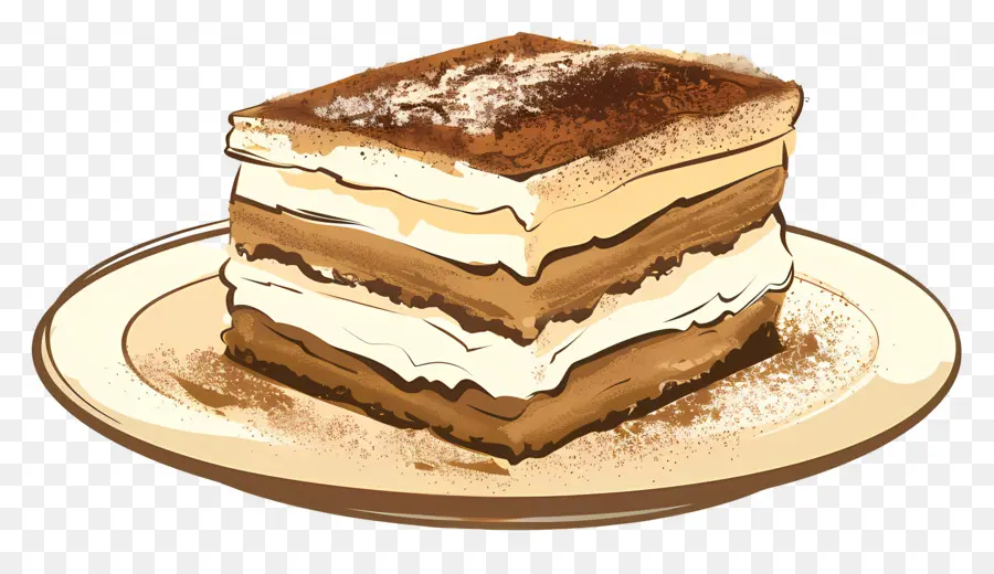 Tiramisú，Pastelería Italiana PNG