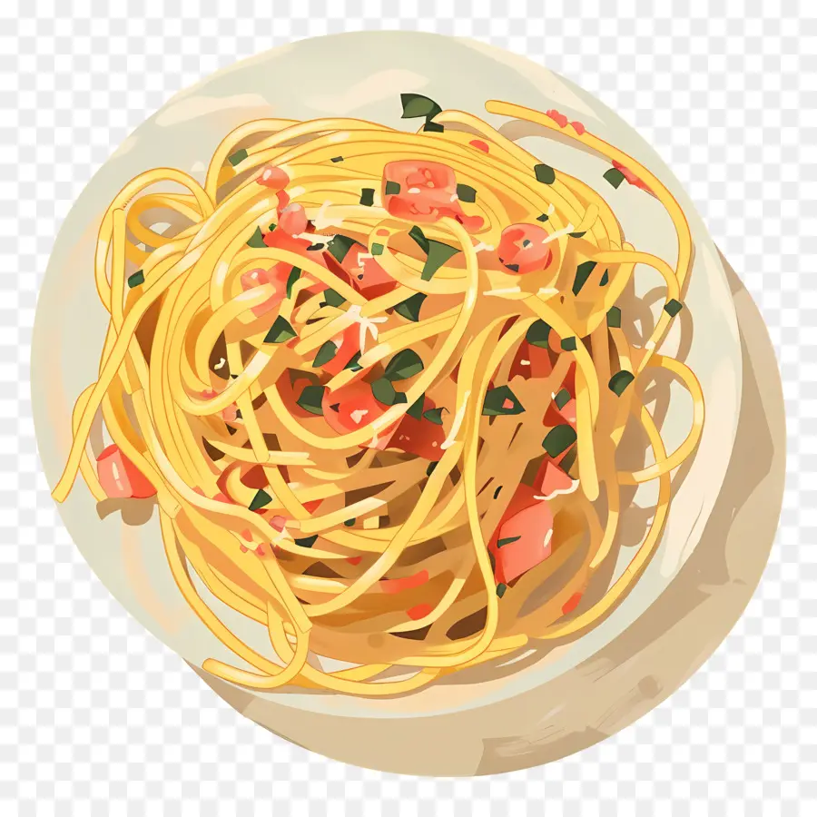 Espaguetis A La Carbonara，Espaguetis PNG