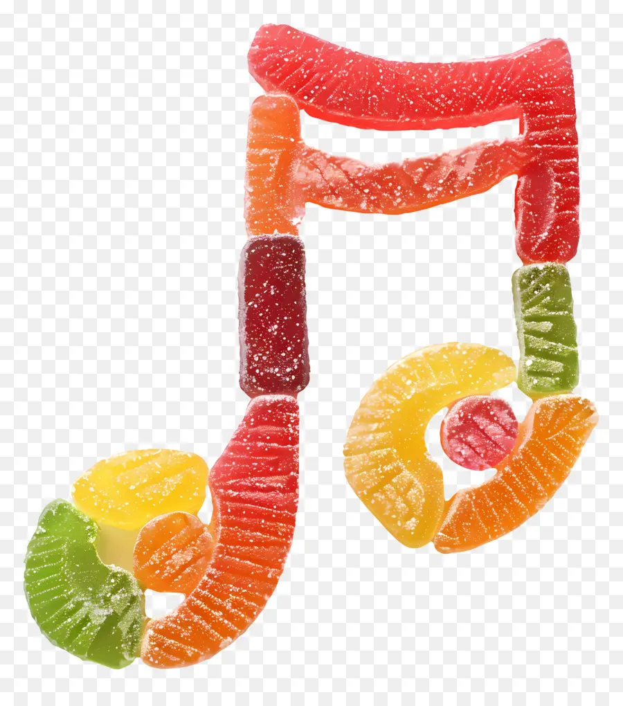 Nota De La Música，Gummy Candy PNG