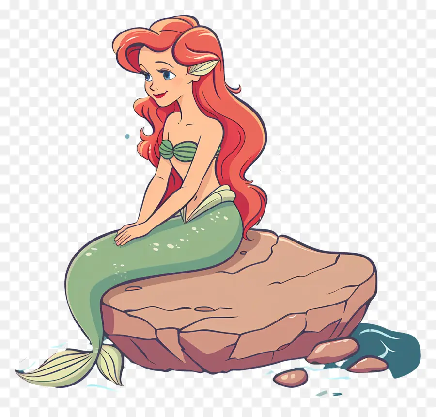 Sirena，El Pelo Rojo PNG