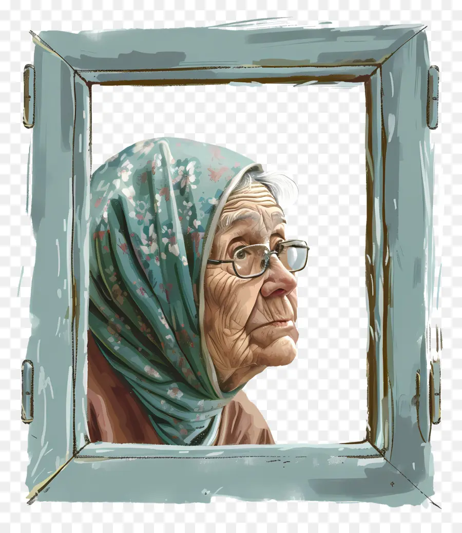 Día Mundial De Concientización Sobre El Abuso De Personas Mayores，Mujer Anciana PNG