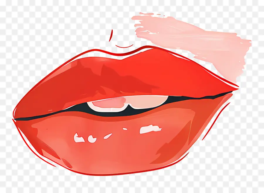 Los Labios Rojos，El Lápiz Labial Rojo PNG