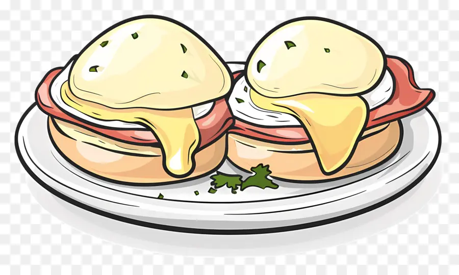 Huevos Benedict，Sandwich De Bacon PNG