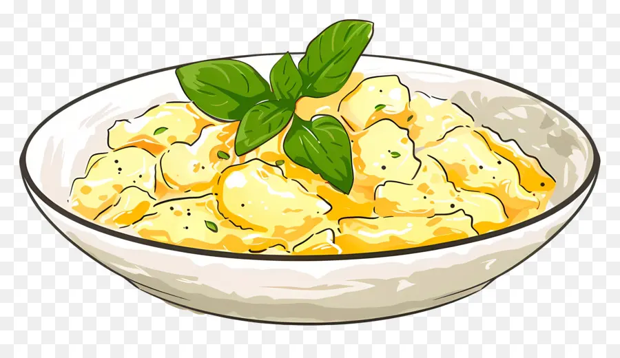 Huevos Revueltos，Ensalada De Pasta PNG