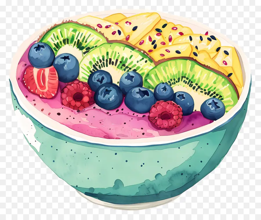 Batido De Tazón，Ensalada De Frutas PNG