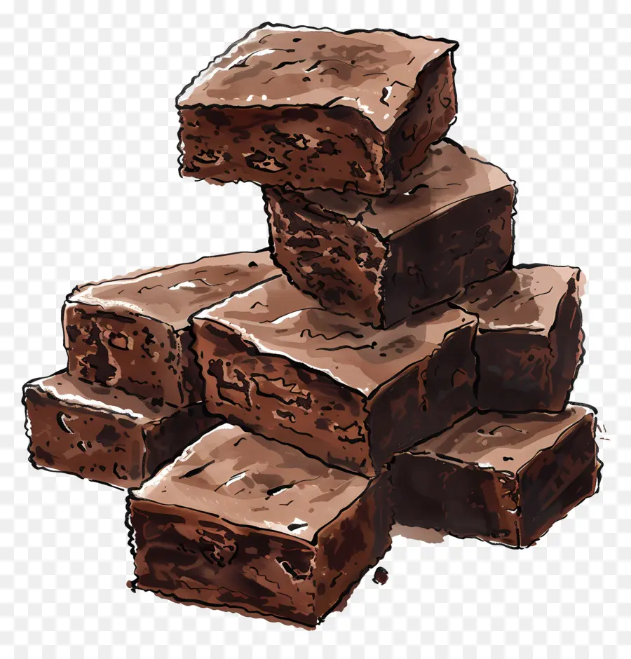 Brownies，Dibujo De Brownie PNG