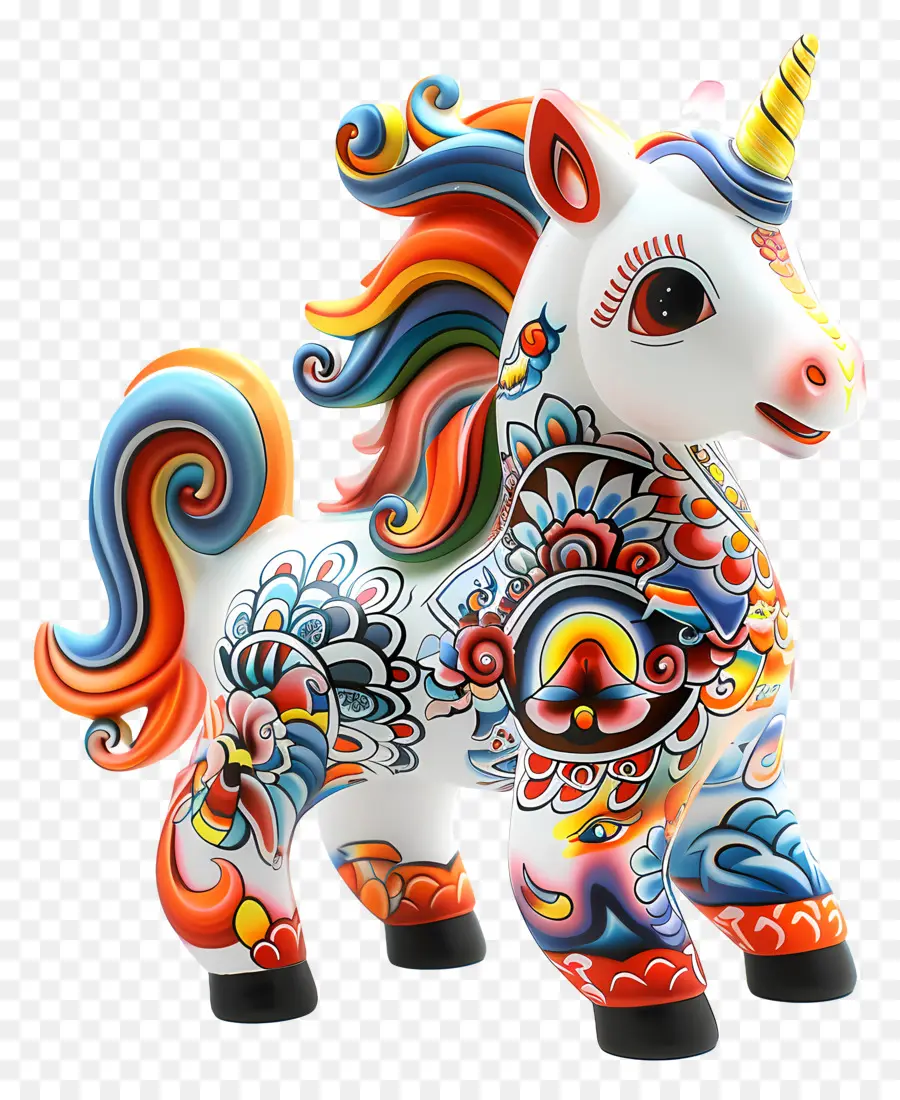 Zodiacos Chinos，Figura De Unicornio PNG