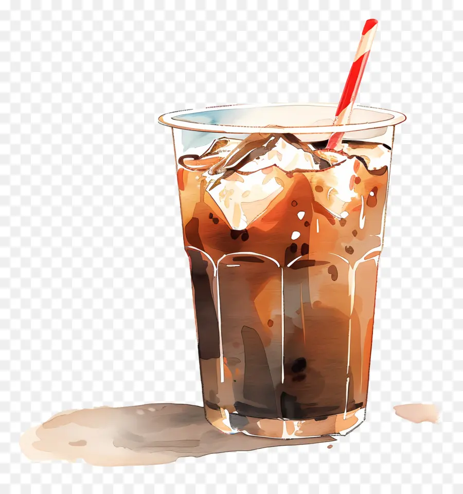 Café Helado，Beber PNG