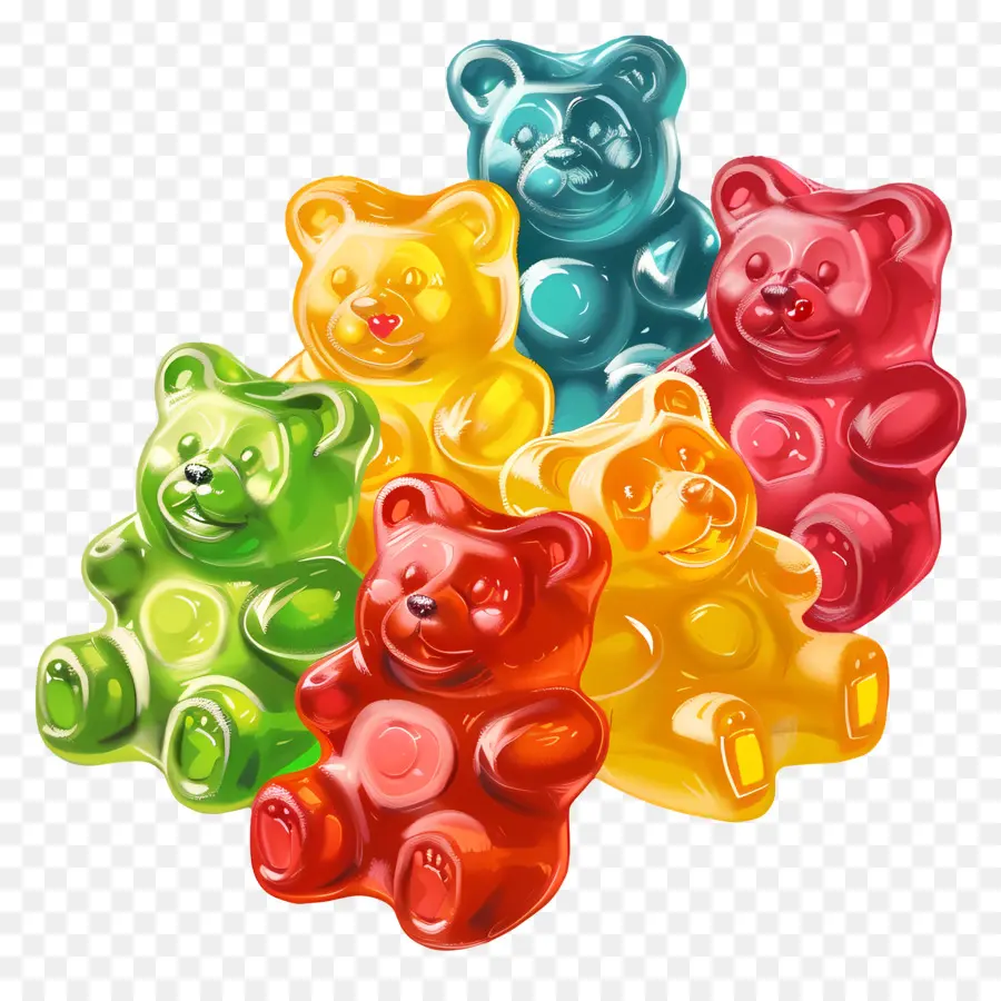 Gummy Bears，Dulces PNG