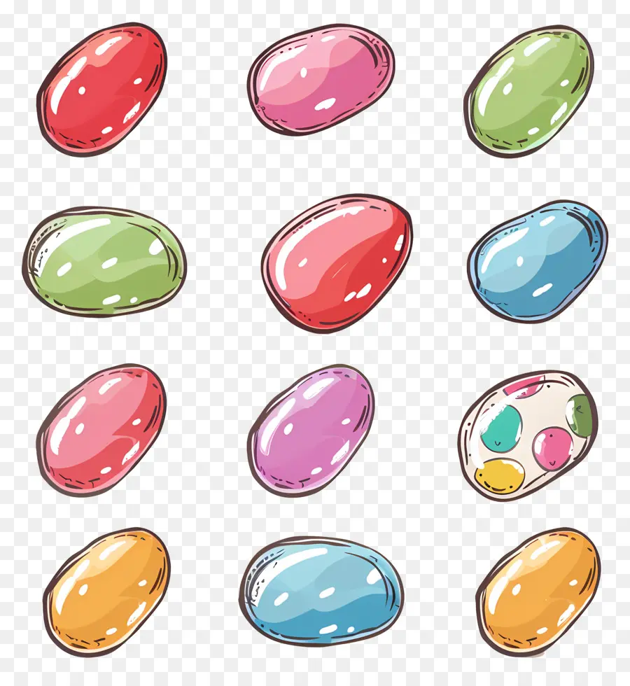 Jelly Beans，Dulces PNG