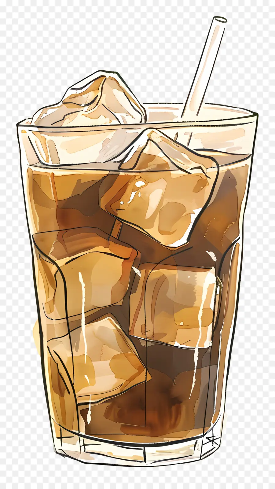 Café Helado，Vaso De Refresco PNG