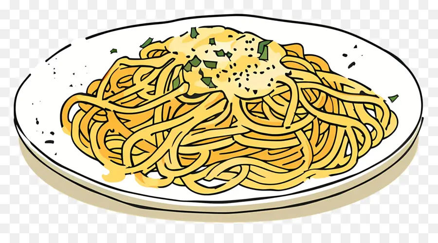 Espaguetis A La Carbonara，Espaguetis PNG