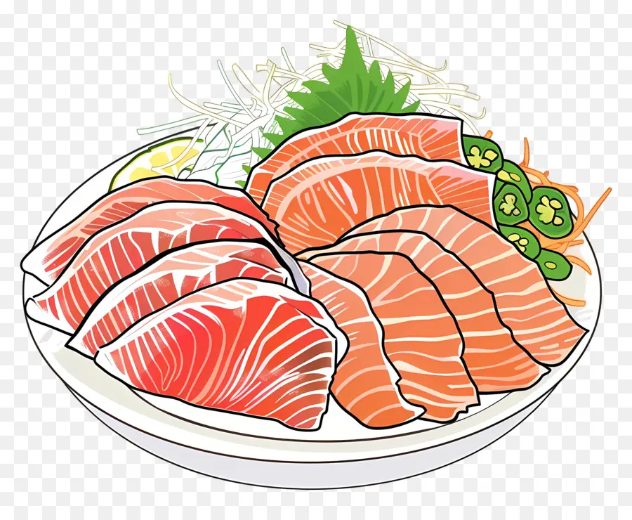 Sashimi，Salmón PNG