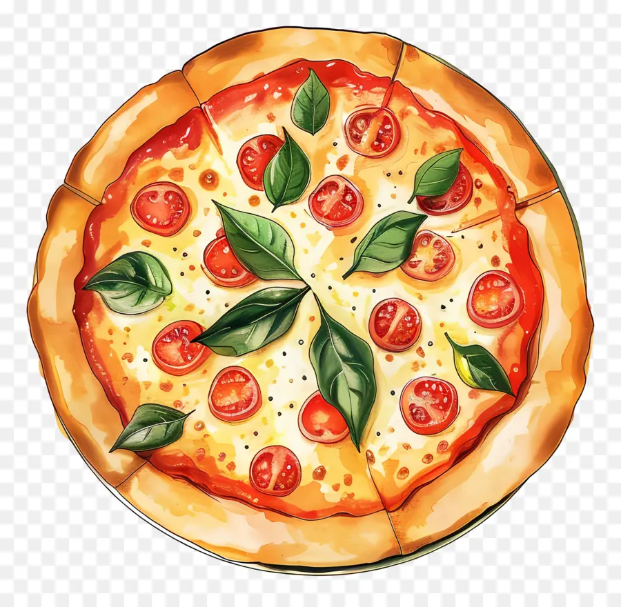 La Pizza Margherita，Pizza PNG