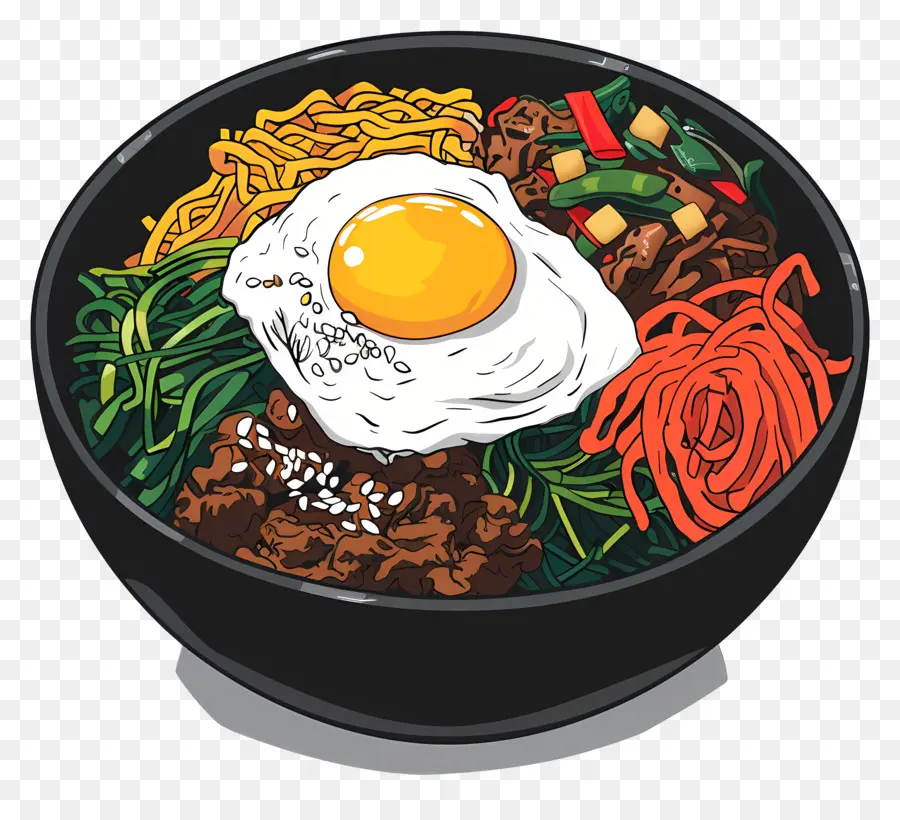 Bibimbap，La Comida Coreana PNG