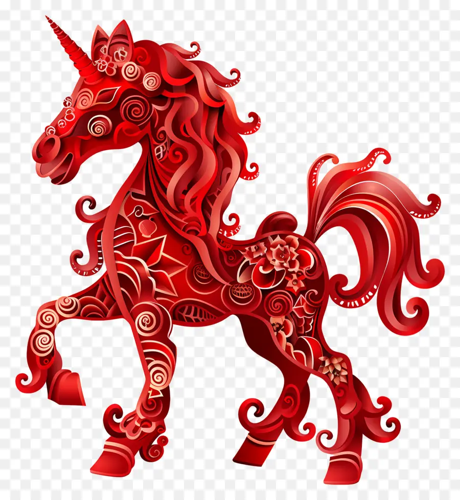 Zodiacos Chinos，Unicornio PNG