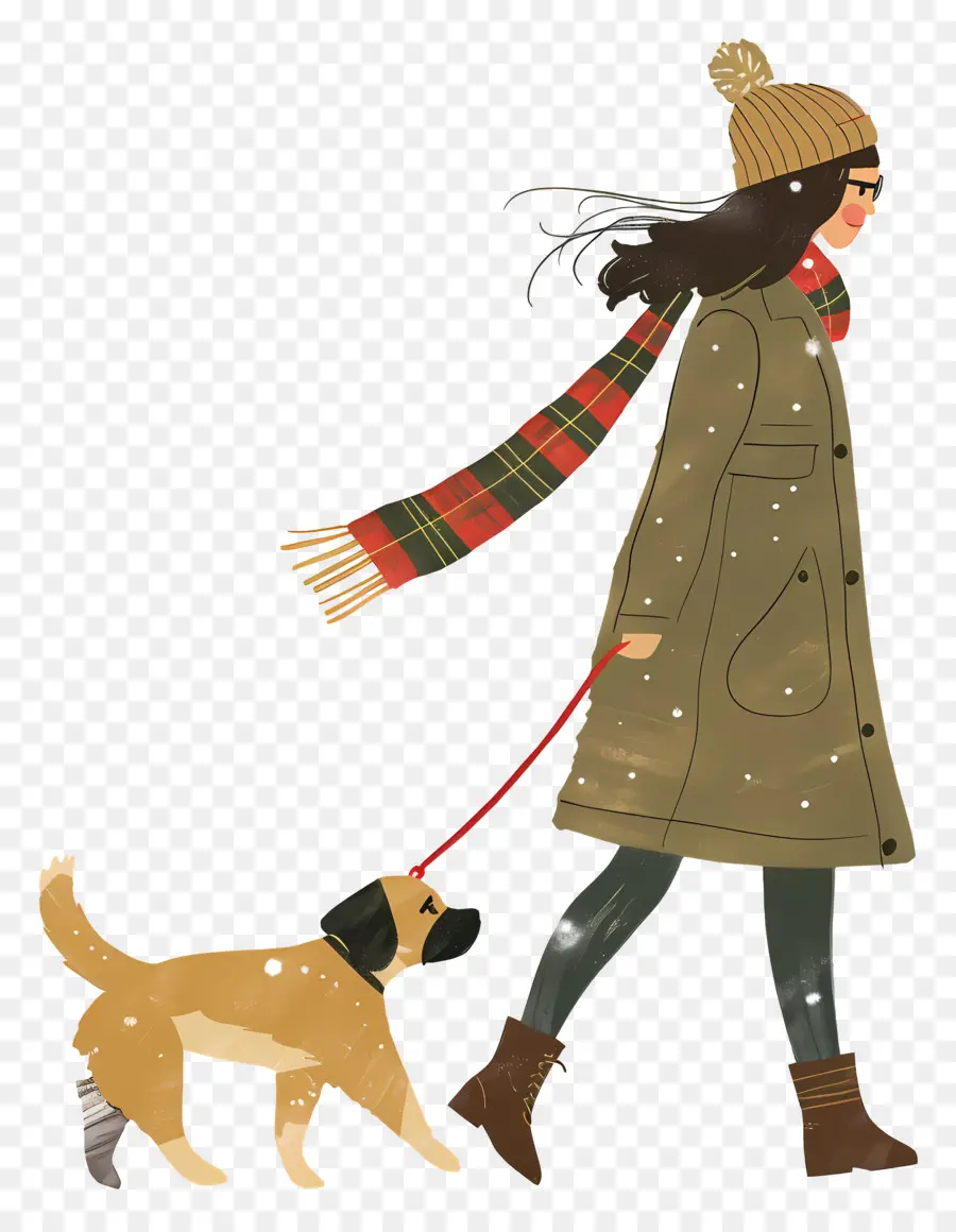 Lleve A Su Perro A Un Día De Trabajo，La Moda De Invierno PNG