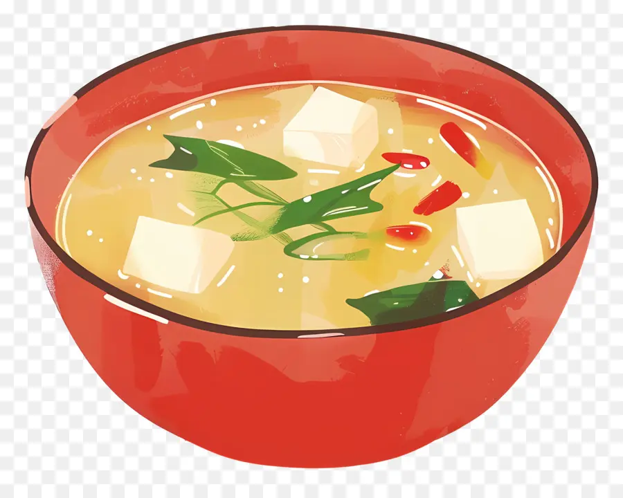 Sopa De Miso，Fideos PNG