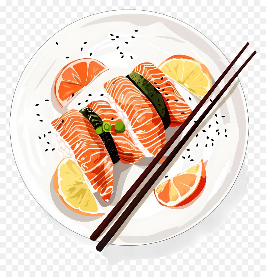 Sashimi，Salmón PNG