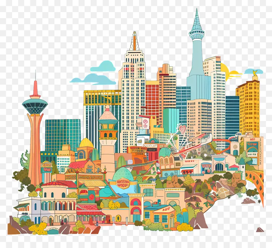 Las Vegas，Paisaje Urbano PNG