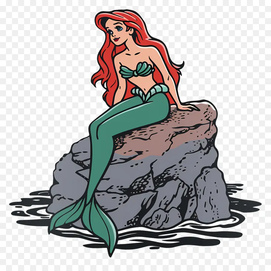 Sirena，El Pelo Rojo PNG