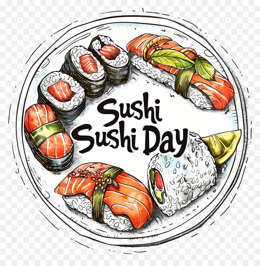 Día Internacional De Sushi，Sushi PNG