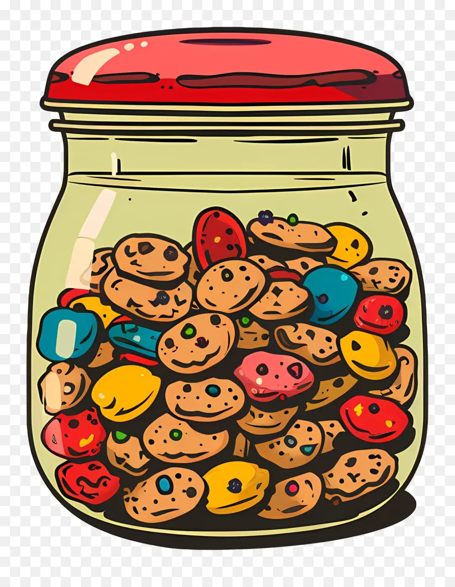 El Tarro De Las Galletas，Galletas Con Chispas De Chocolate PNG