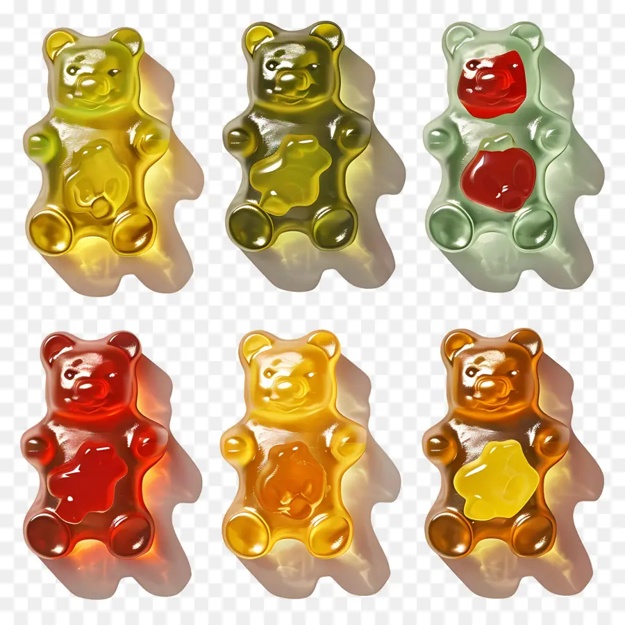 Gummy Bears，Dulces PNG