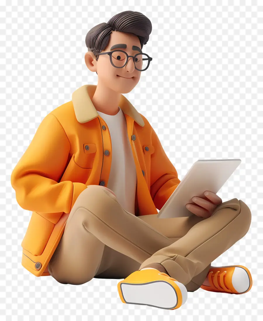 Hombre Que Trabaja，Tableta PNG