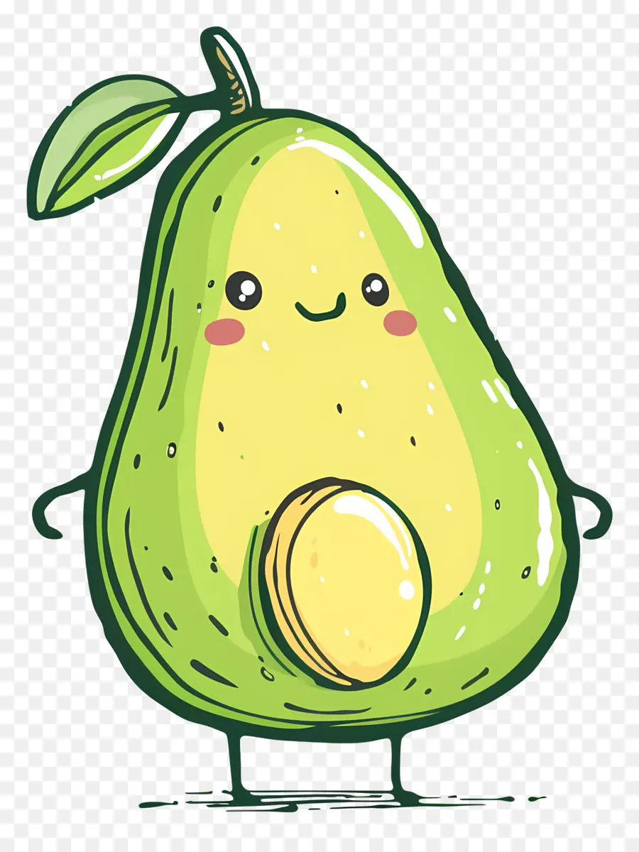 Aguacate，Caricatura De Aguacate PNG