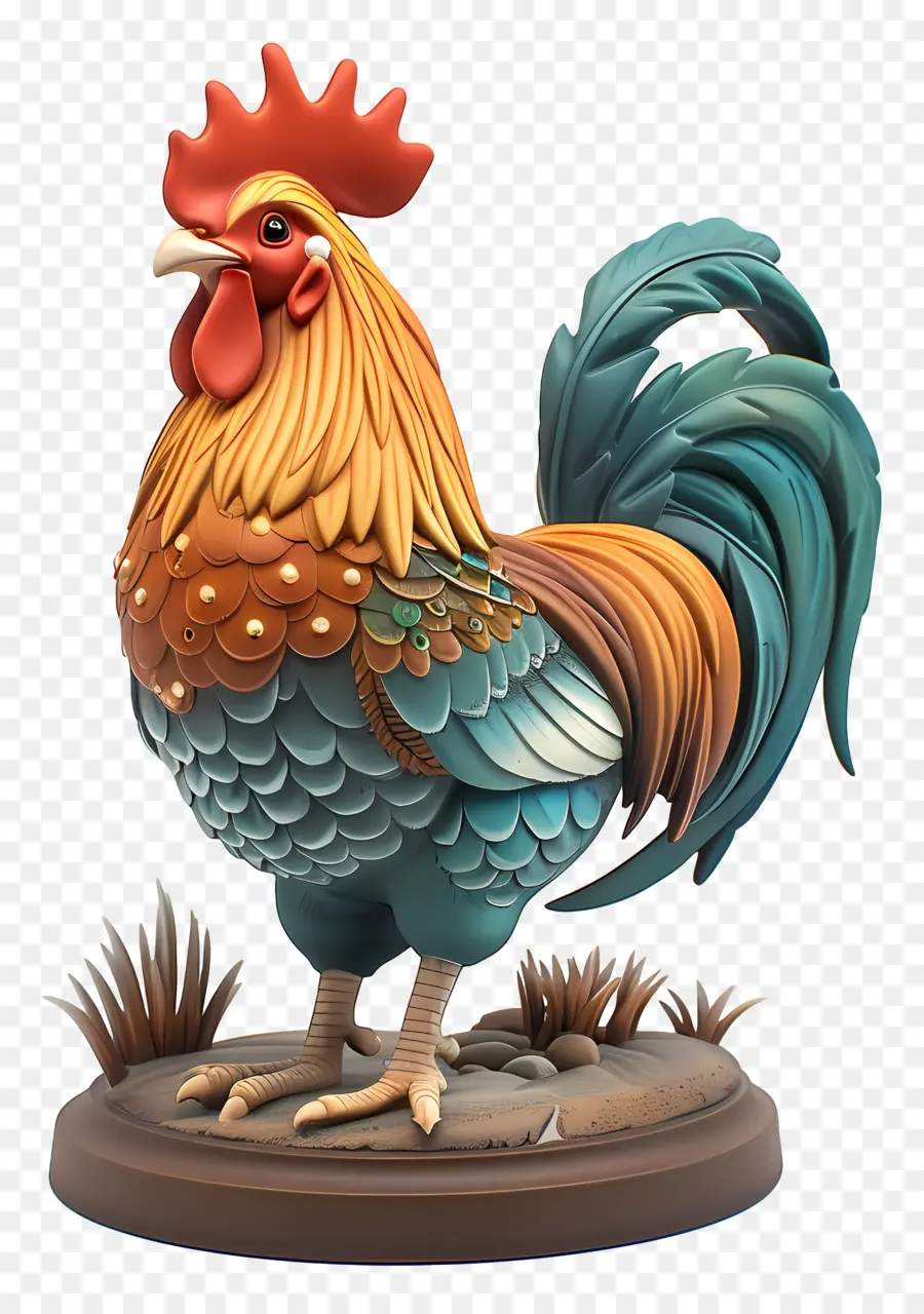 Zodíacos Chinos，Gallo PNG