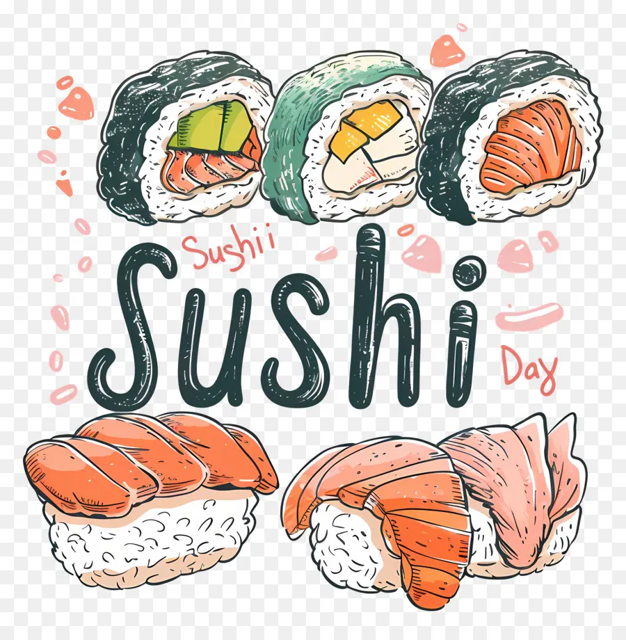 Día Internacional De Sushi，Cocina Japonesa PNG