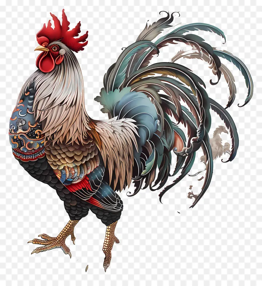 Zodíacos Chinos，Gallo PNG