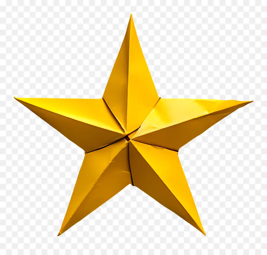 Estrella Amarilla，De Cinco Puntas PNG