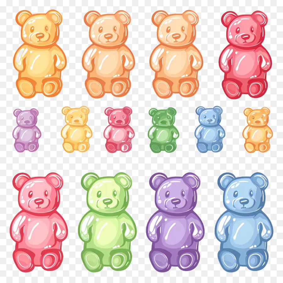 Gummy Bears，Dulces PNG