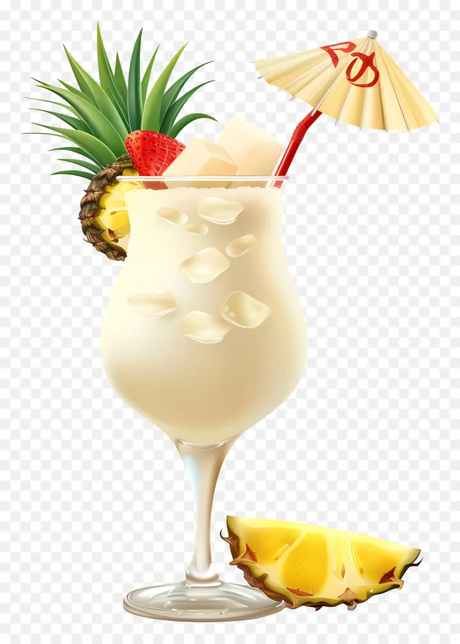 Piña Colada，Bebida Tropical PNG