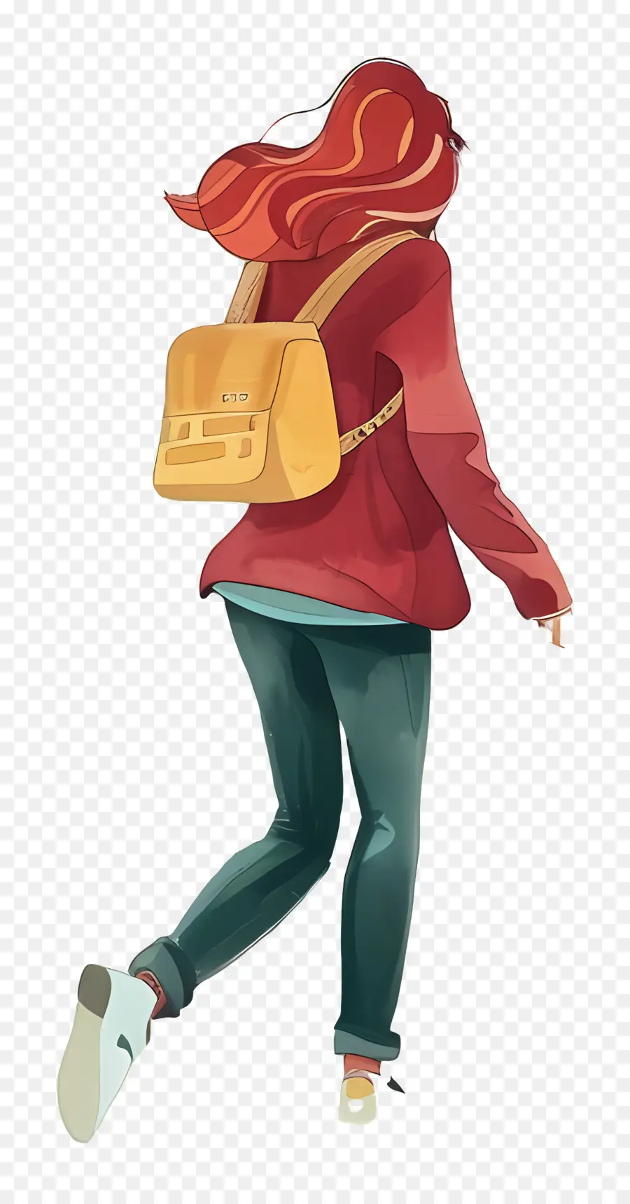 Día Mundial Del Paseo，Mujer Con Mochila PNG